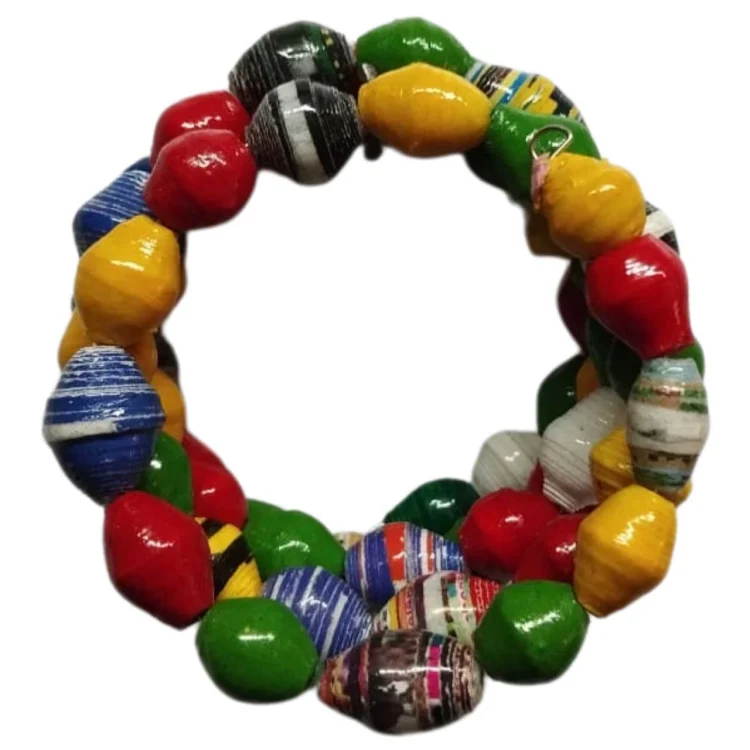 Jorova paper bead bracelet