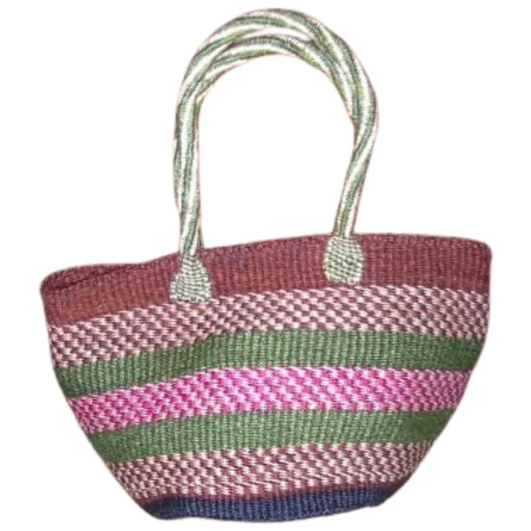 Jorova sisal basket multicoloured with handles