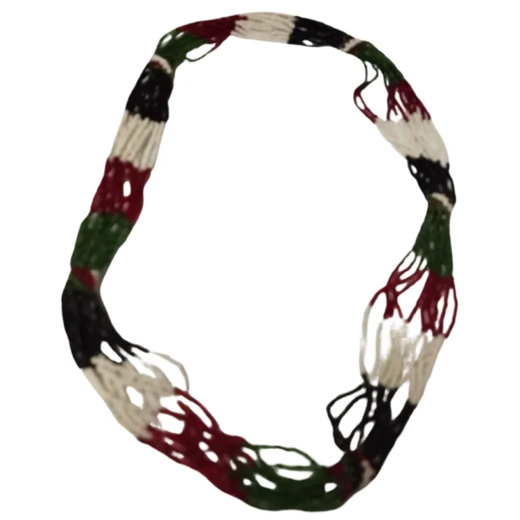 Jorova Beaded Strands Kenyan Flag Necklace