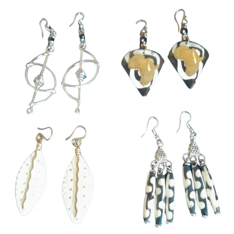 Jorova leaf and assorted earing