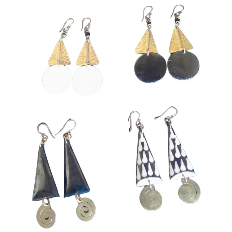 Assorted Disc Earrings