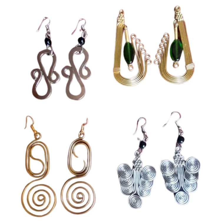 Jorova assorted coil earrings (2)